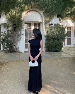 Sir the Label The Indigo Twist Dress in Black Size 12 for rent on The Volte - image 2