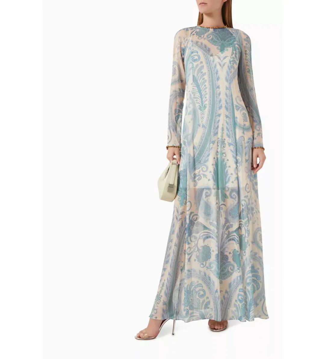 Zimmermann The Illuminate Sheath Dress in Turquoise Paisley Size 0/Au 8 for rent on The Volte - main image