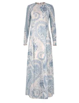 Zimmermann The Illuminate Sheath Dress in Turquoise Paisley Size 0/Au 8 for rent on The Volte - image 2