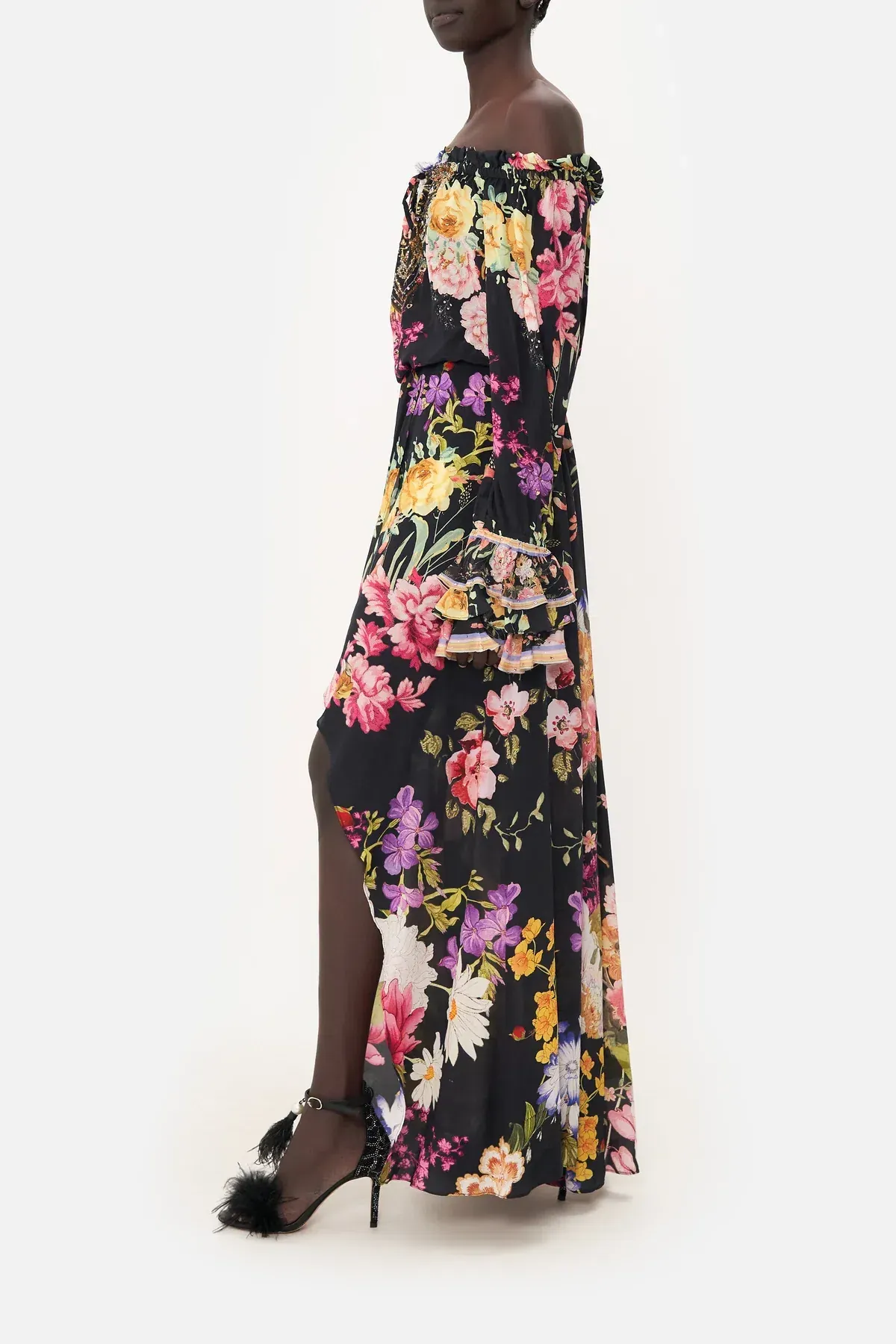 Camilla Drop Shoulder Split Maxi Dress Libertine Lady Size 16 - Image 6
