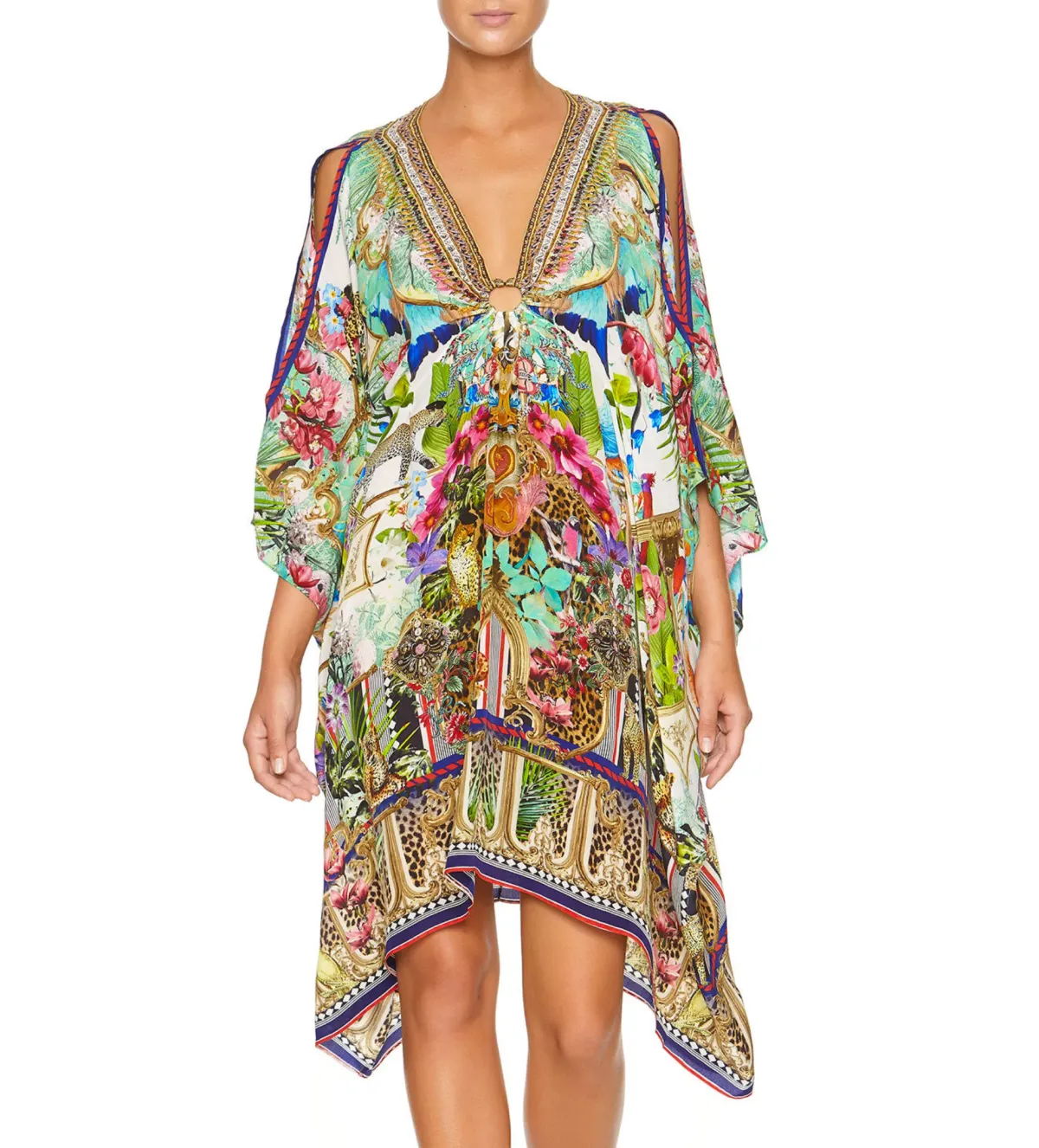 Camilla Champagne Coast Short Kaftan One Size - Image 2
