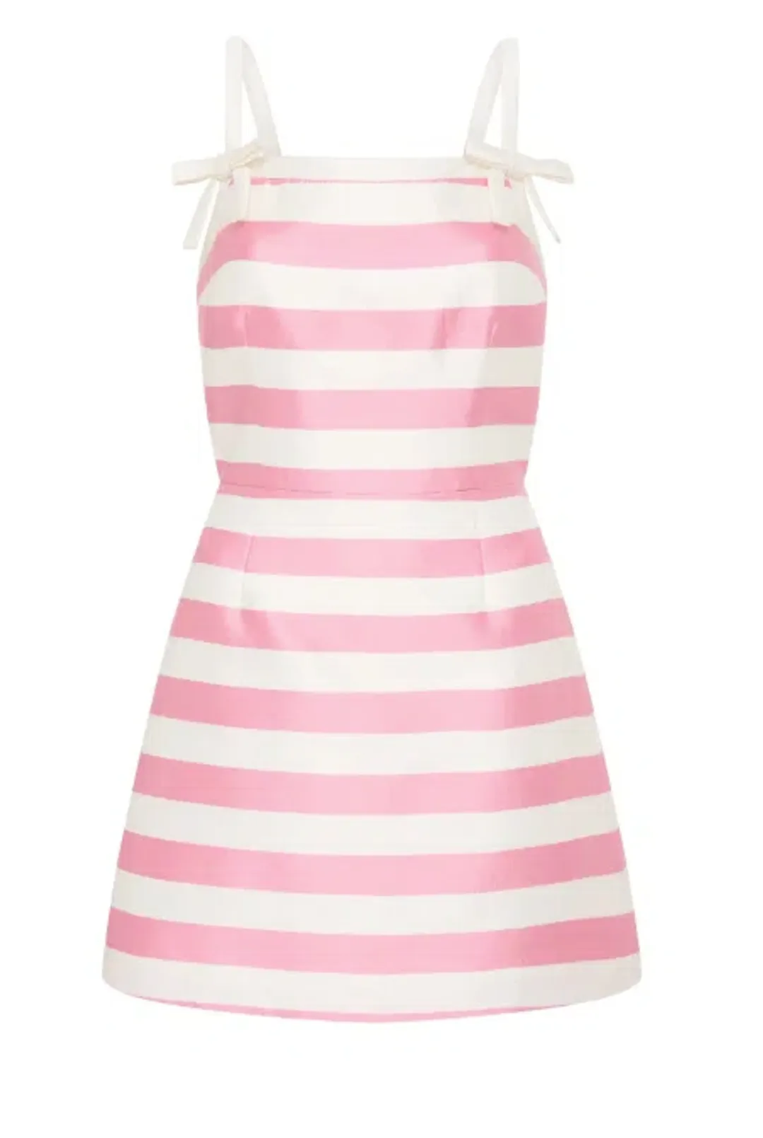 Rebecca Vallance Jocelyn Mini Dress Pink/White Size 10 for rent on The Volte - main image