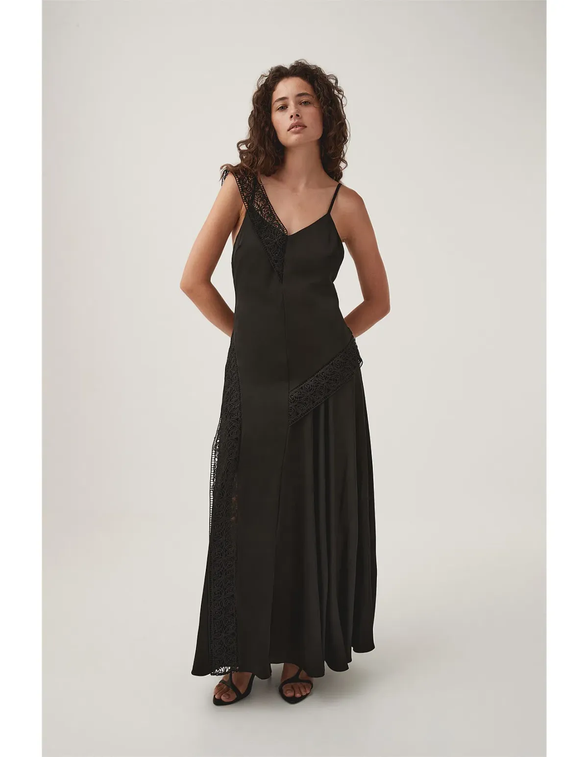 Aje Spirit Lace Maxi Dress Black Size 6 - Image 1