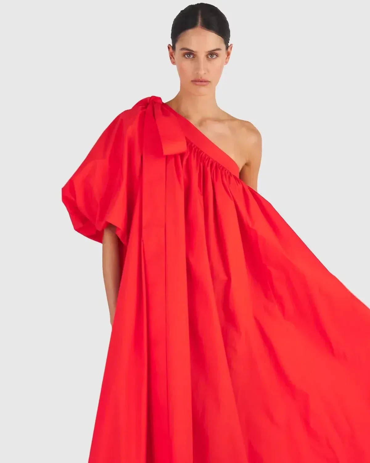Oroton One Shoulder Dress in Red Size AU 10 - Image 4