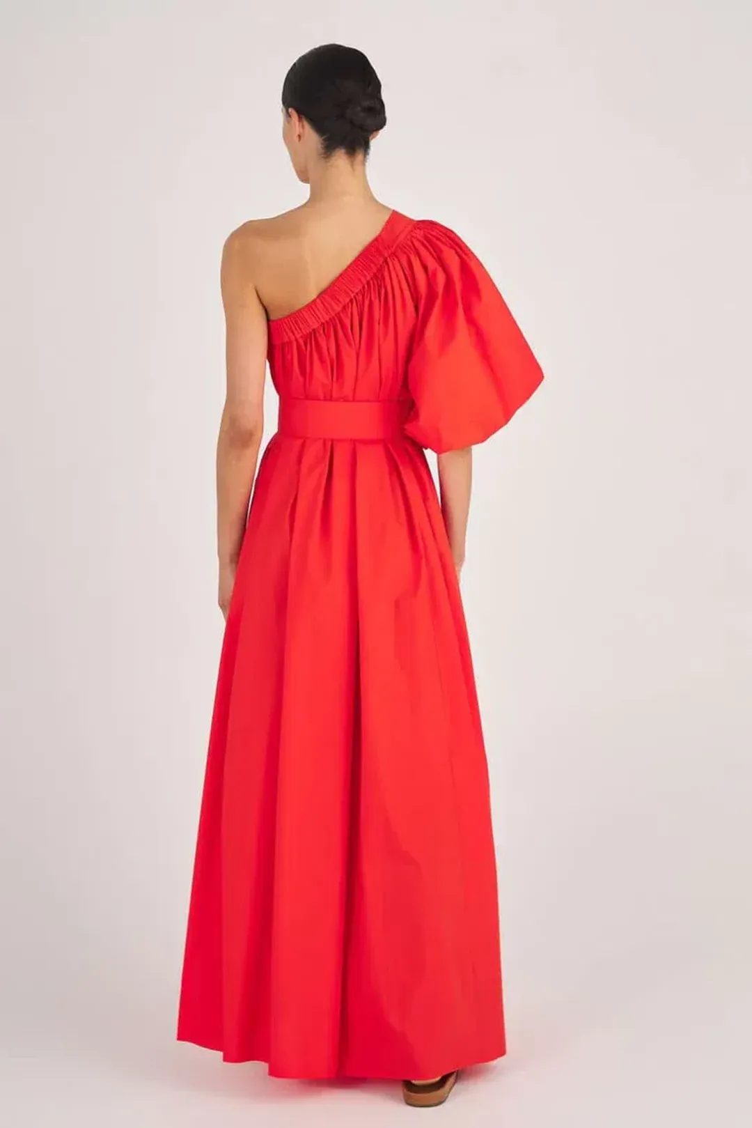 Oroton One Shoulder Dress in Red Size AU 10 for rent on The Volte - main image