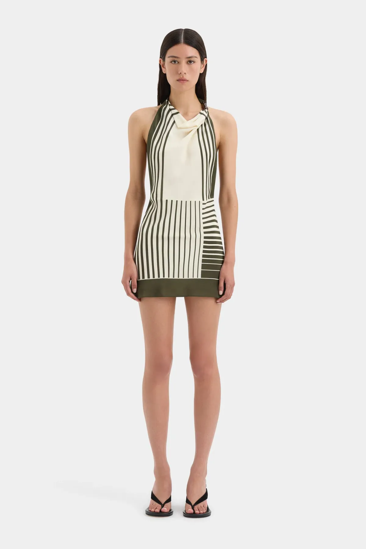 Sir the Label Leilana Mini Dress in Garden Stripe Size 1 /Au 8 - Image 1