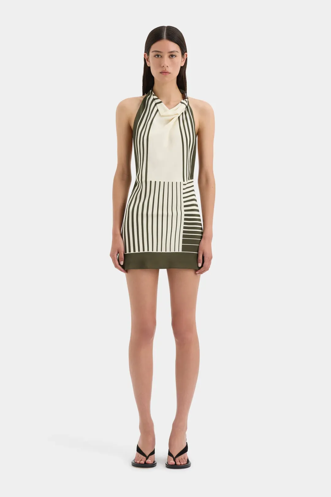Sir the Label Leilana Mini Dress in Garden Stripe Size 2/Au 10 for rent on The Volte - main image