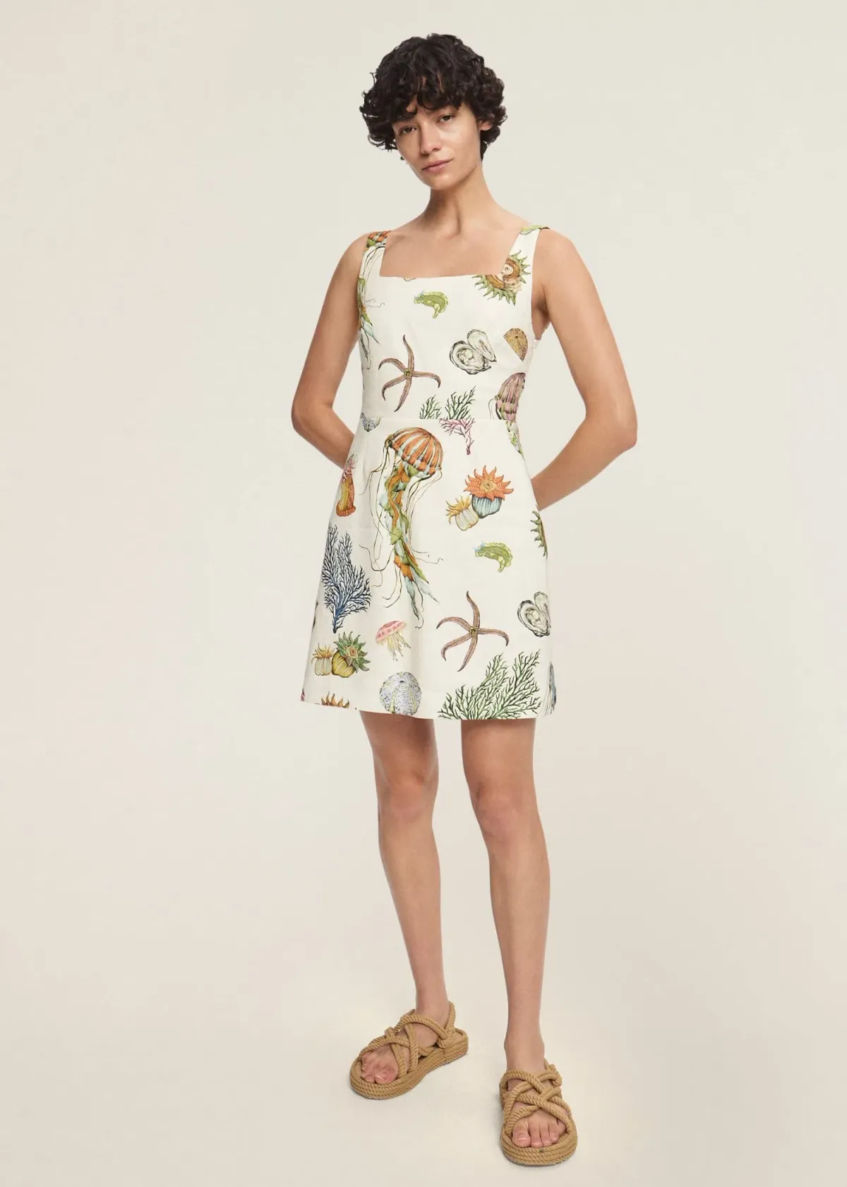 Alemais Sea Mini Dress Print Size 8 for rent on The Volte - main image