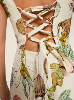 Alemais Sea Mini Dress Print Size 8 for rent on The Volte - image 4