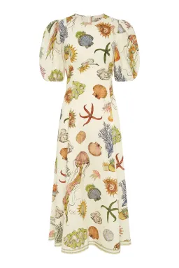 Alemais Sea Midi Dress Multicolour Size 10 for rent on The Volte - image 6