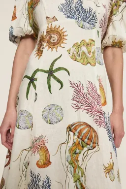 Alemais Sea Midi Dress Multicolour Size 10 for rent on The Volte - image 5