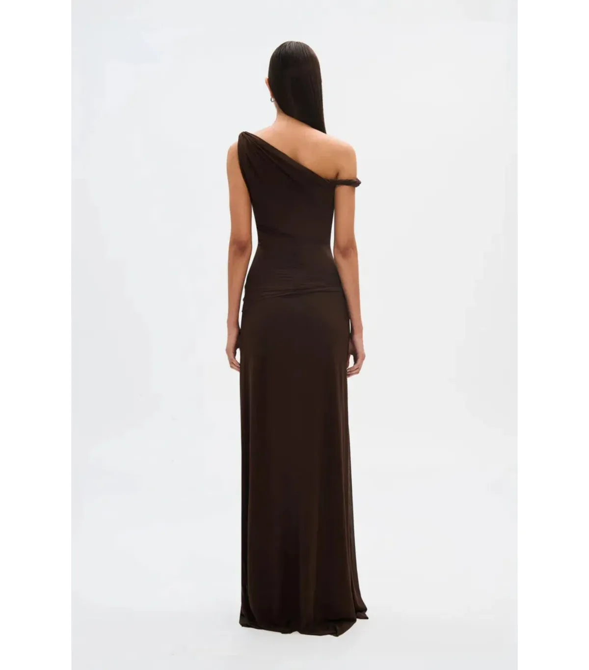 Misha Sisal Mesh Dress Espresso Size 8 - Image 4