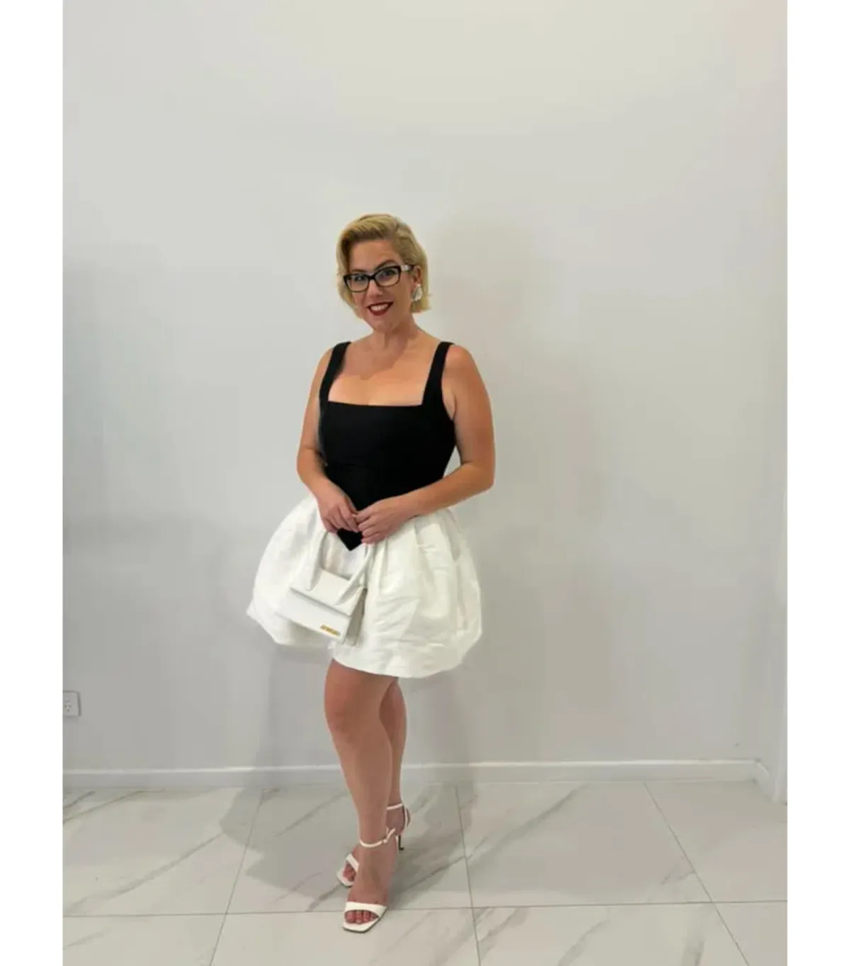 Bianca & Bridgett Alba Mini Dress Black/White Size AU 10 - Image 5