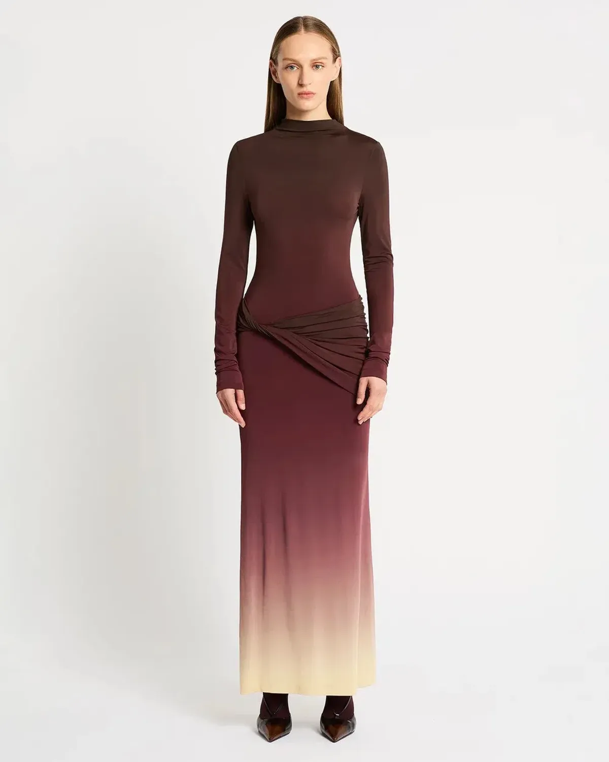 Sass & Bide Life Form Jersey Maxi Dress in Ombre Cherry Size S / AU 8 - Image 1
