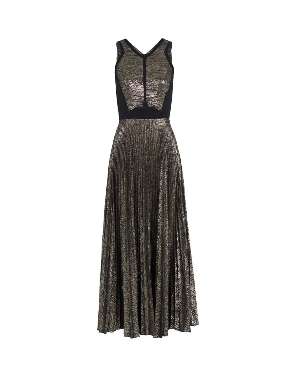 Sass & Bide Cultural Diffuse Dress Gold Metallic Size 8 - Image 3