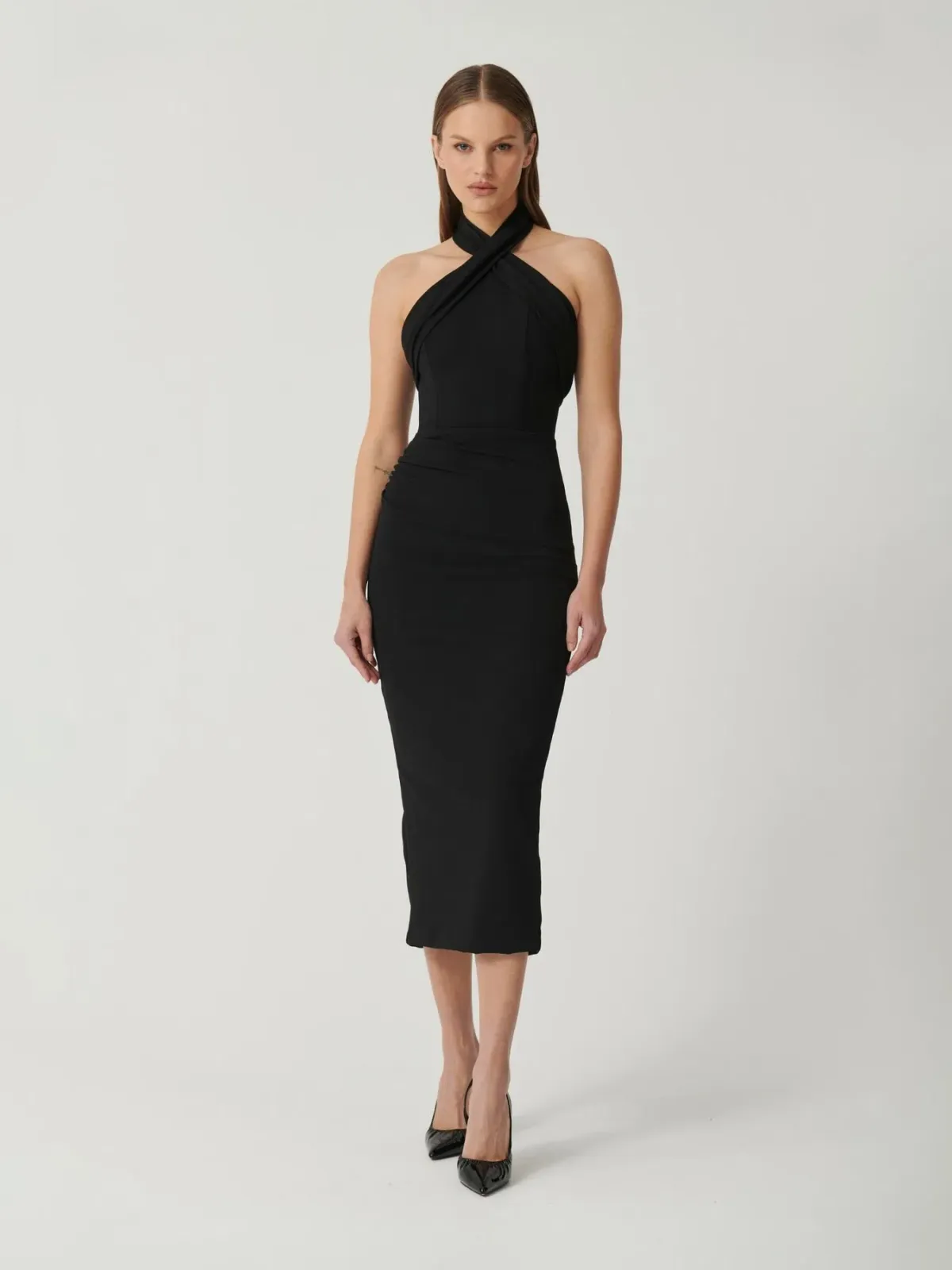 Effie Kats Leila MIdi Dress Black Size M / AU 10 - Image 1