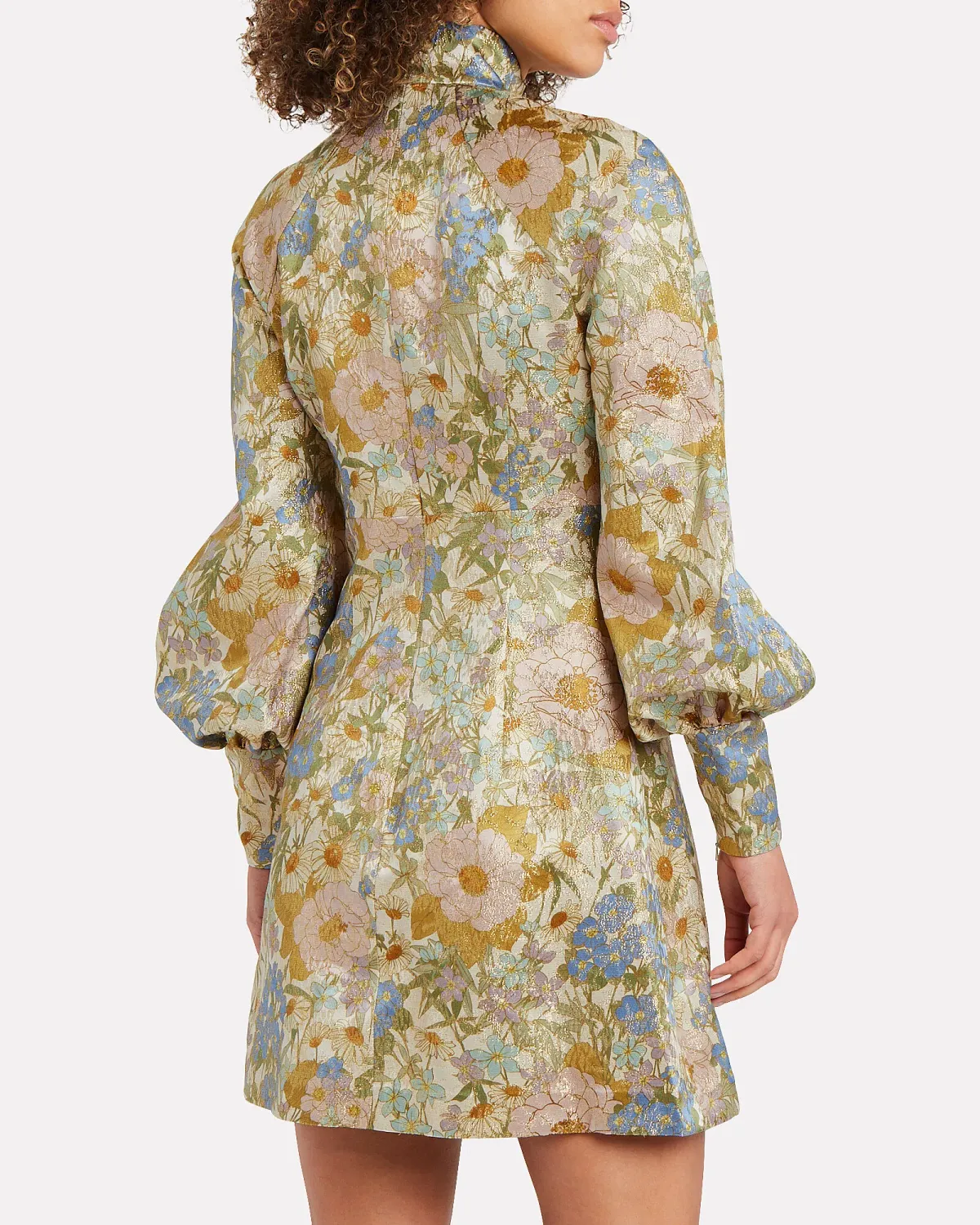 Zimmermann Super Eight Floral Brocade Buttoned Mini Dress Multi Size 2 / AU 12 - Image 2