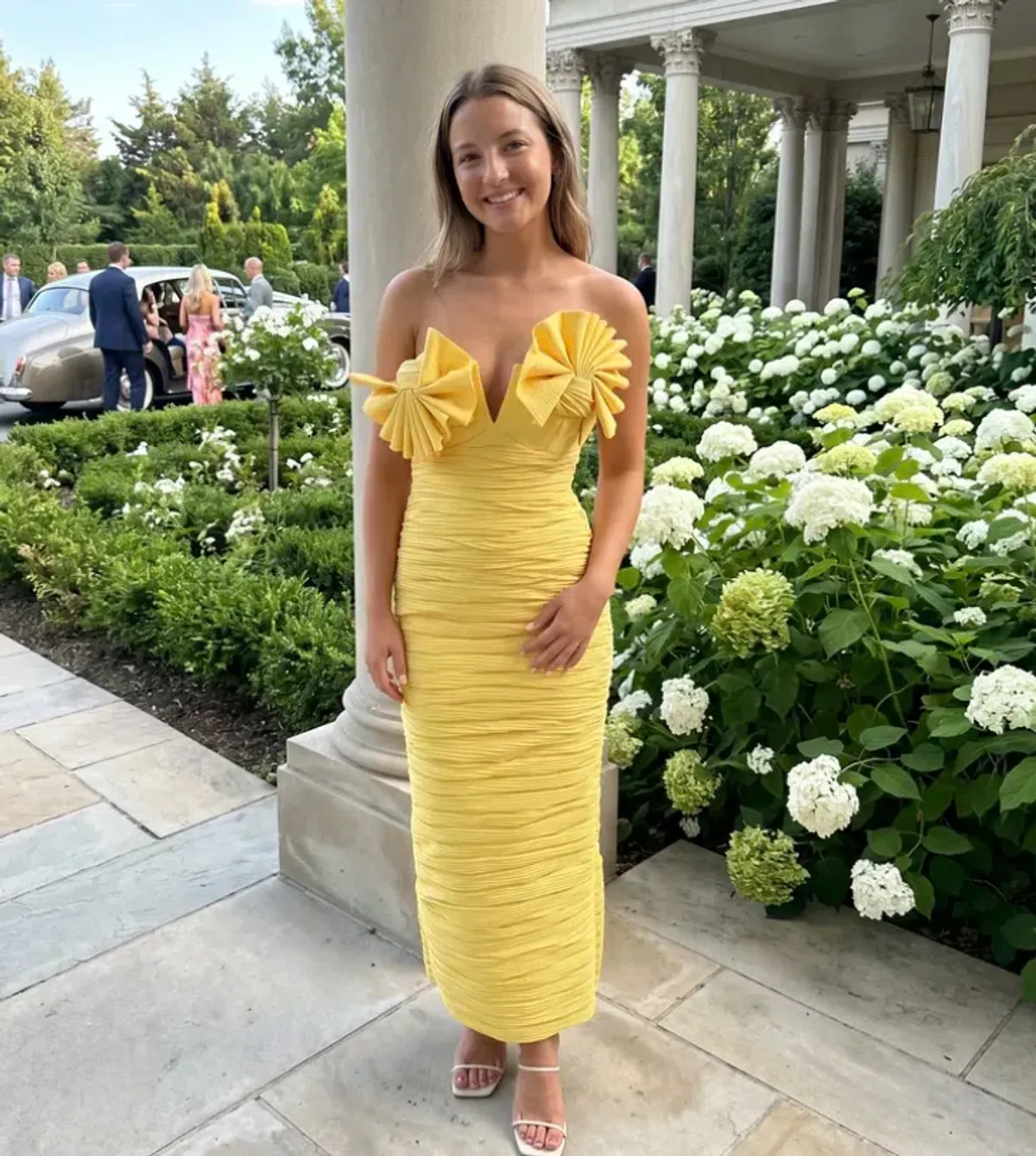 Rachel Gilbert Jensen Dress Yellow Size 2/Au 10 - Image 1