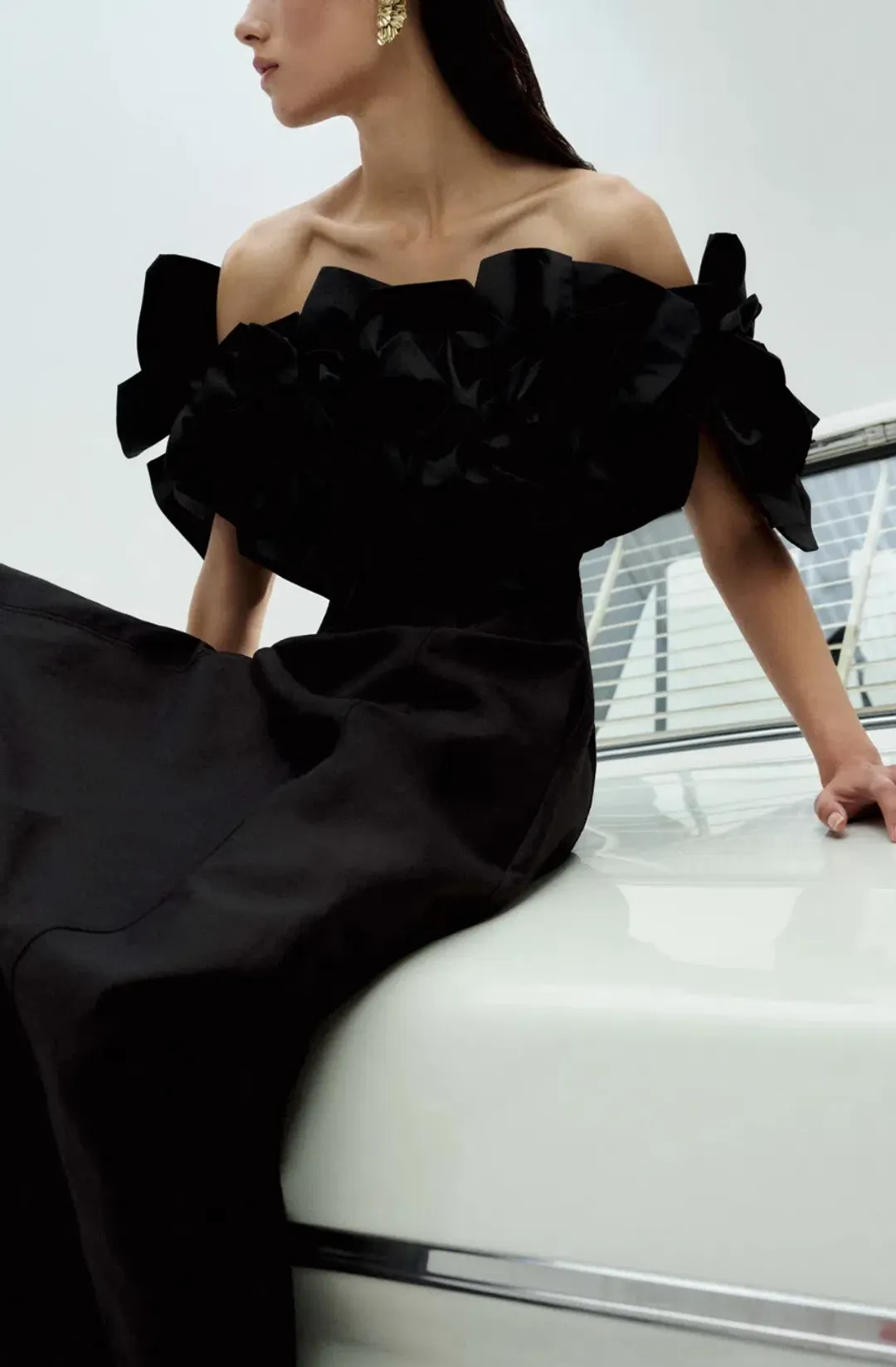Aje Etta Midi Dress Size 14/16 for rent on The Volte - main image