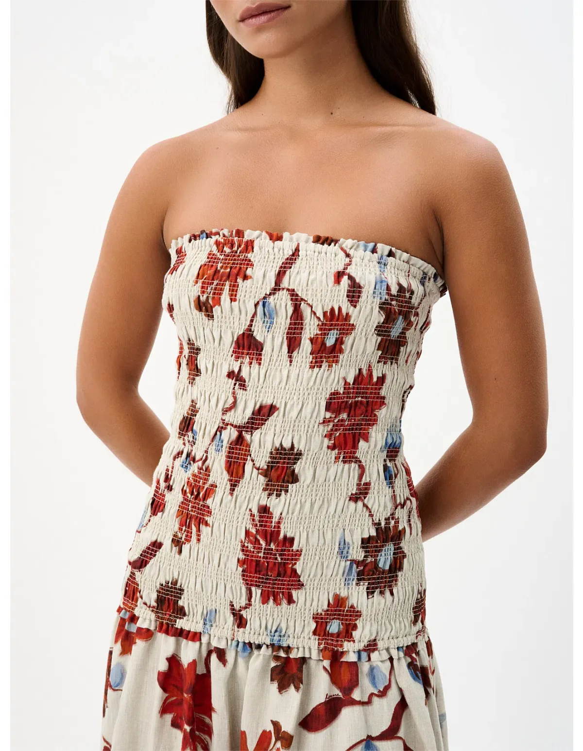 Roame Millie Dress Cactus Bloom Sand Size 0/Au 6 - Image 4
