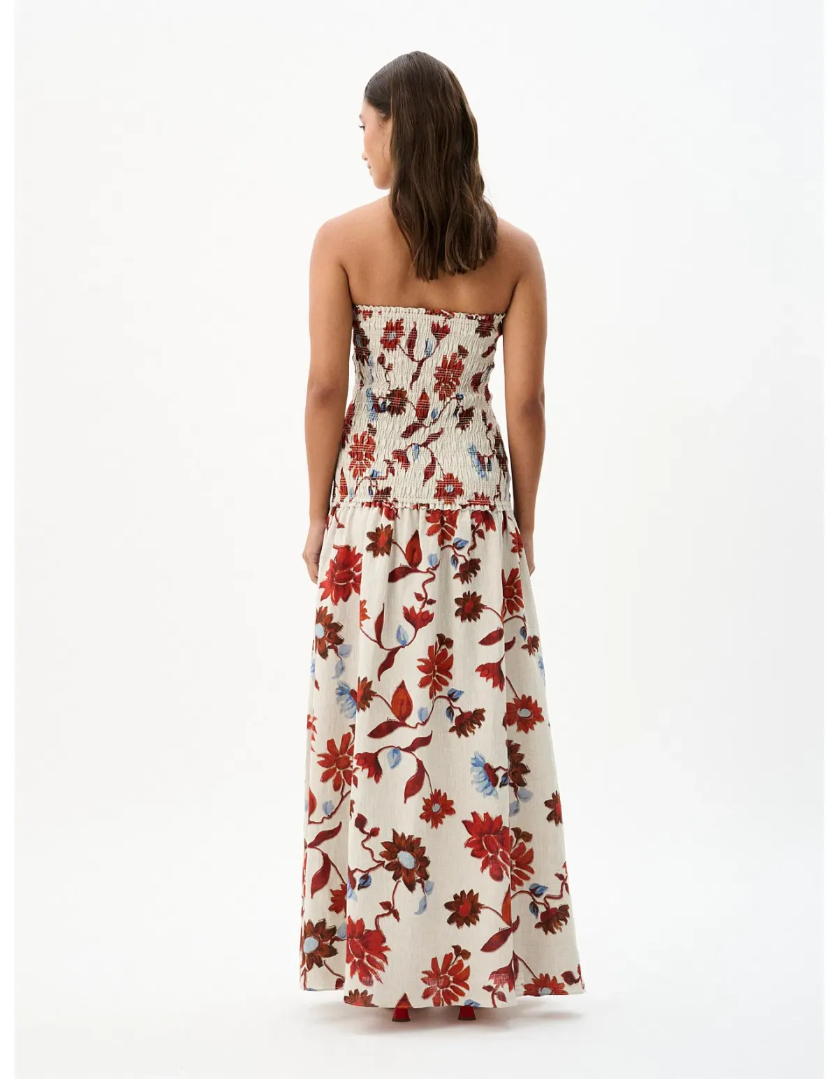 Roame Millie Dress Cactus Bloom Sand Size 0/Au 6 - Image 3