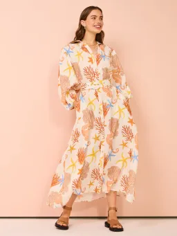 Palm Noosa Noddy Dress In Coral Size 14 for rent on The Volte - image 1