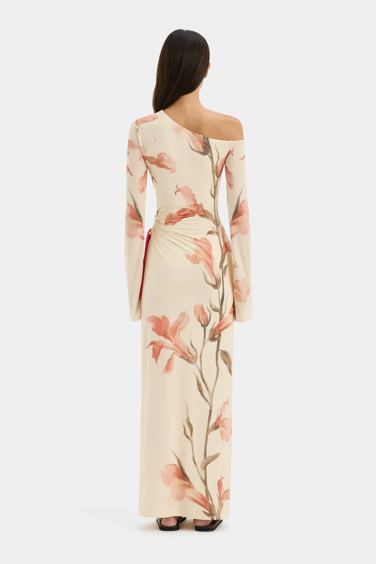Sir the Label Hana Tie Maxi Dress Gladioli Print Size 1/Au 8 - Image 2
