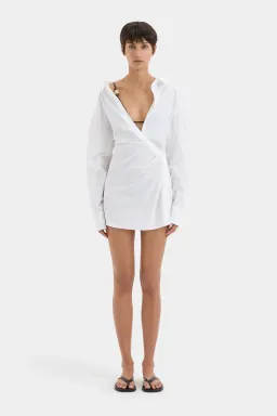 Sir The Label Zaria Shirt Dress Ivory Size 8 for rent on The Volte - image 2