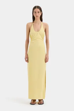 Sir The Label Magnolia Beaded Midi Dress Yellow Size 0/AU 6 for rent on The Volte - image 1