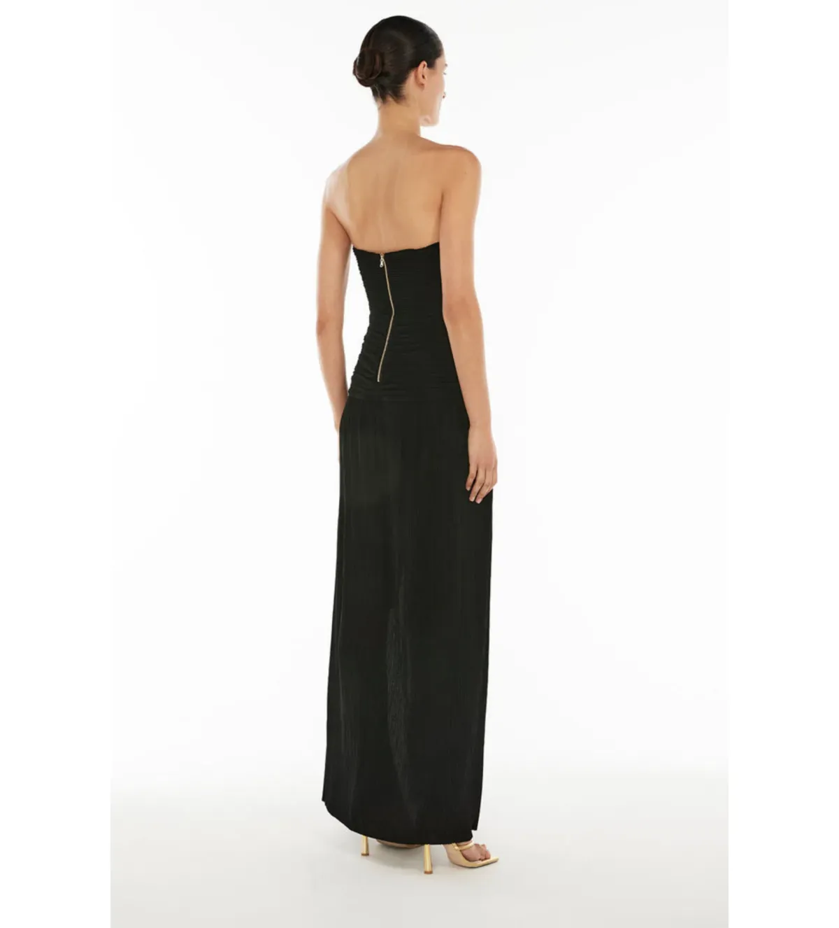 Manning Cartell Double Time Pleat Strapless Black Size 8 - Image 2