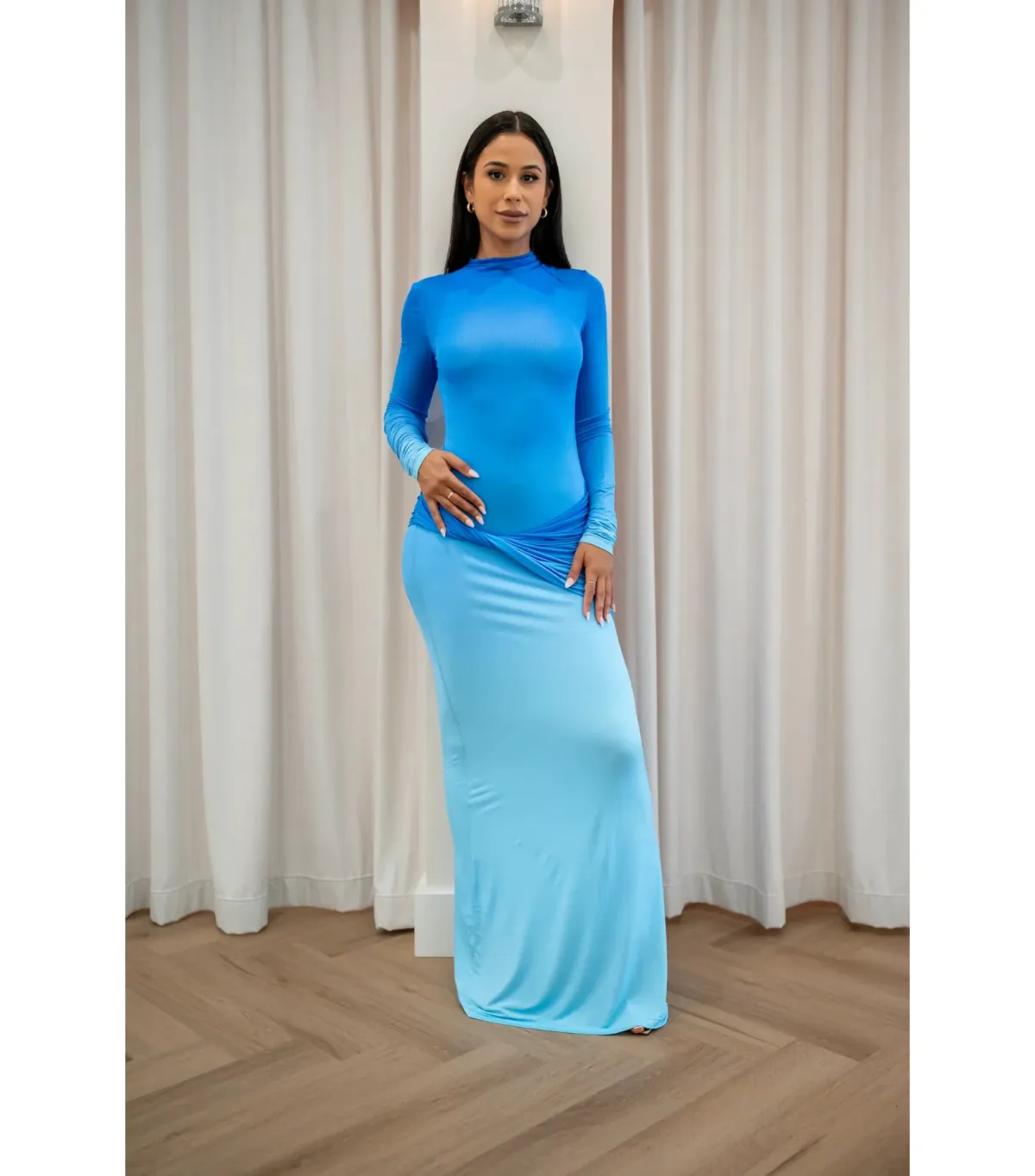 Sass & Bide Life Form Gown Blue Size S / AU 8 - Image 1