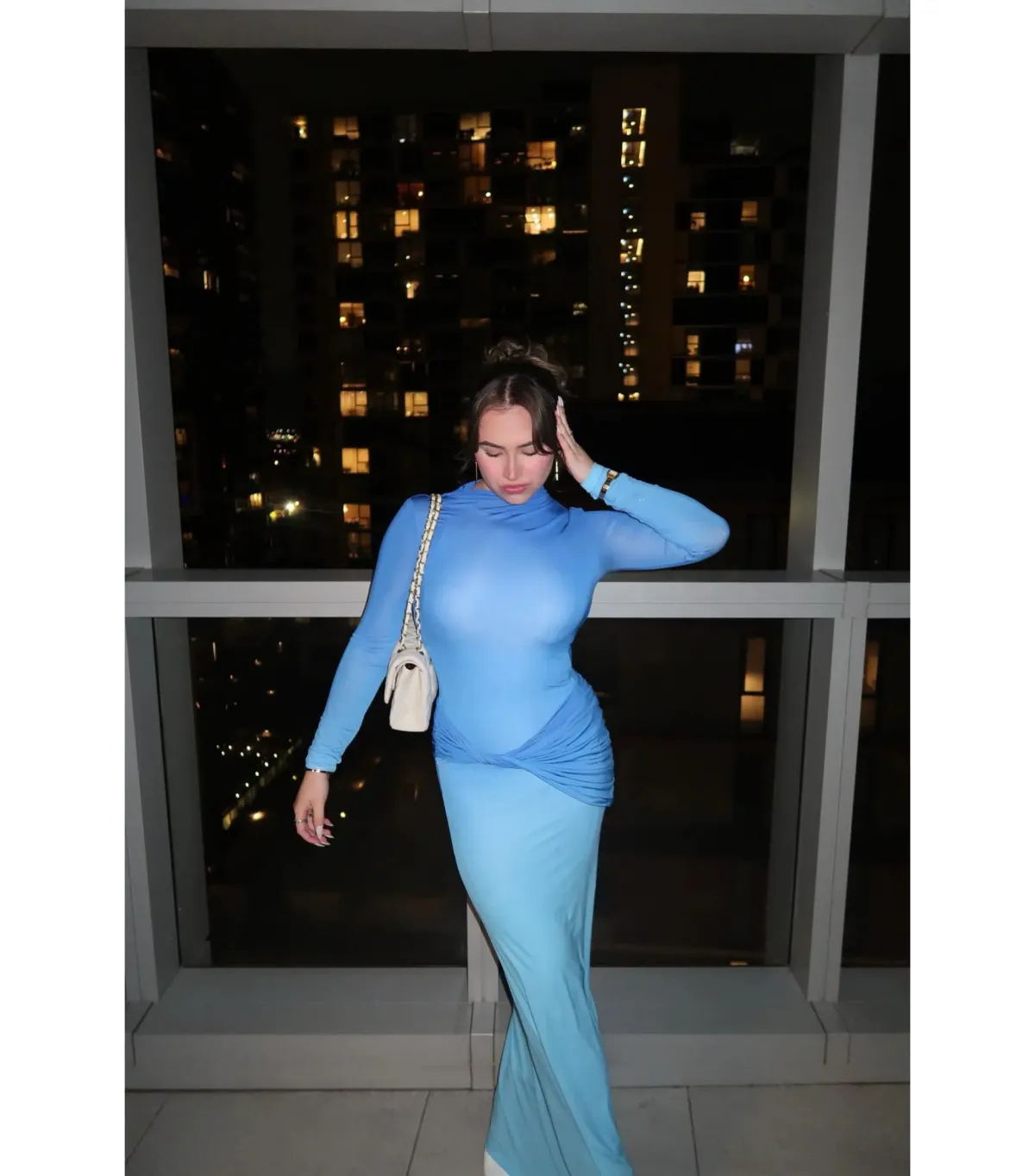 Sass & Bide Life Form Gown Blue Size S / AU 8 - Image 4
