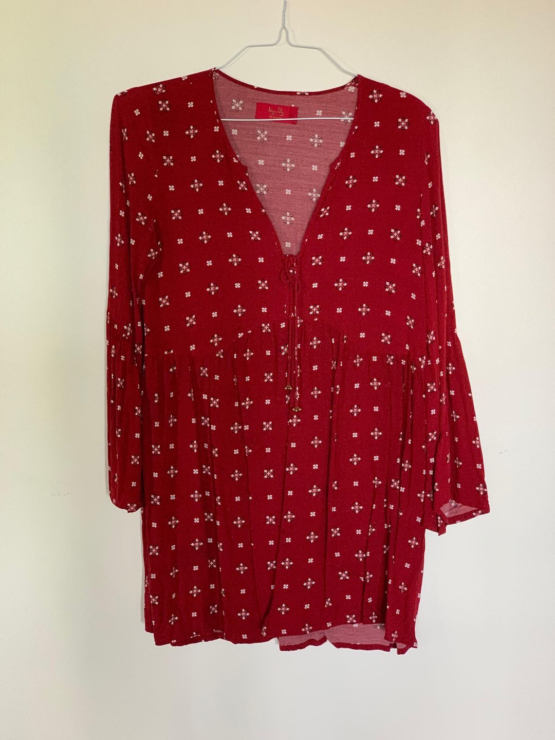 Tigerlily Morisot Dress in Red Size 8 for rent on The Volte - main image