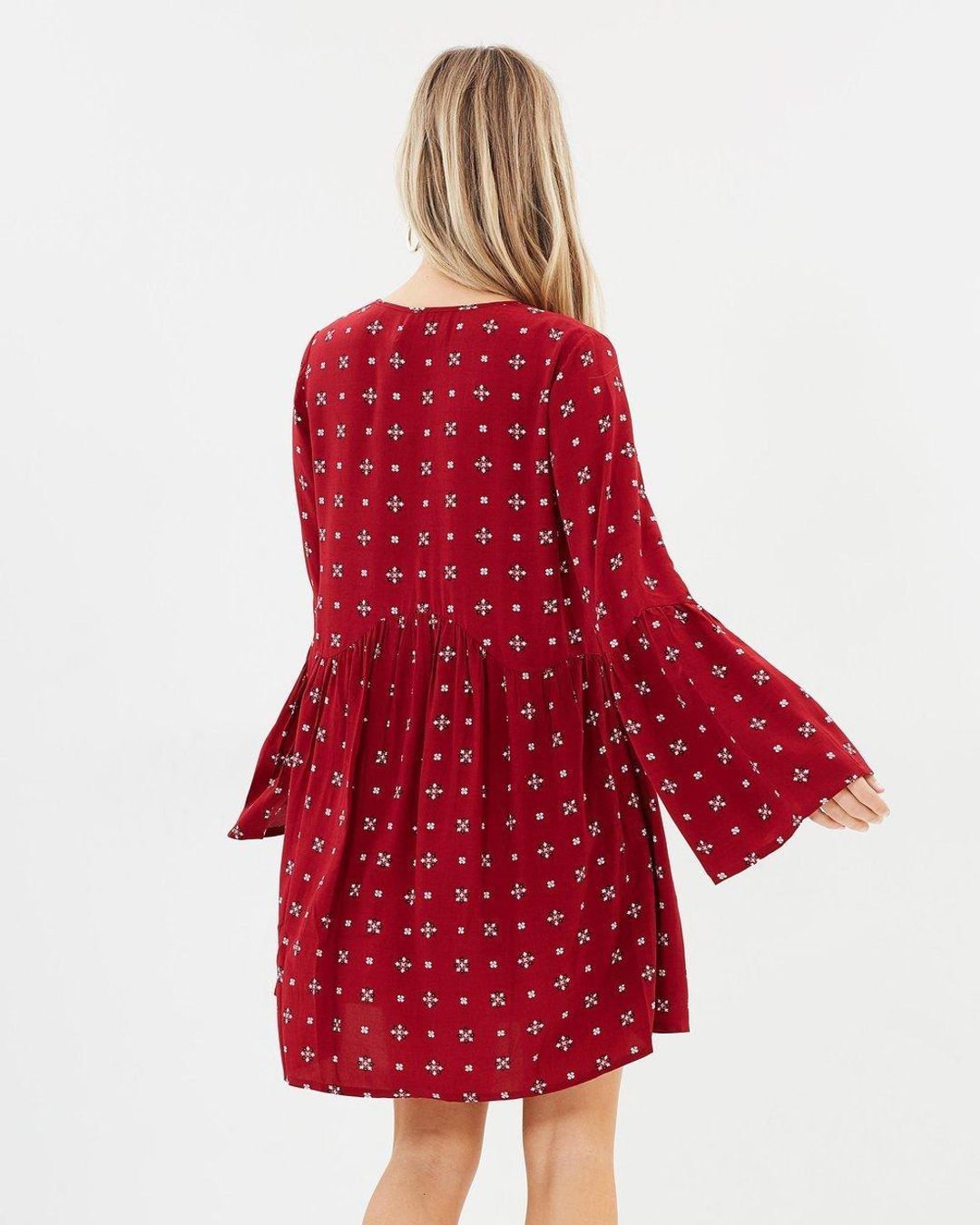 Tigerlily Morisot Dress in Red Size 8 for rent on The Volte - main image