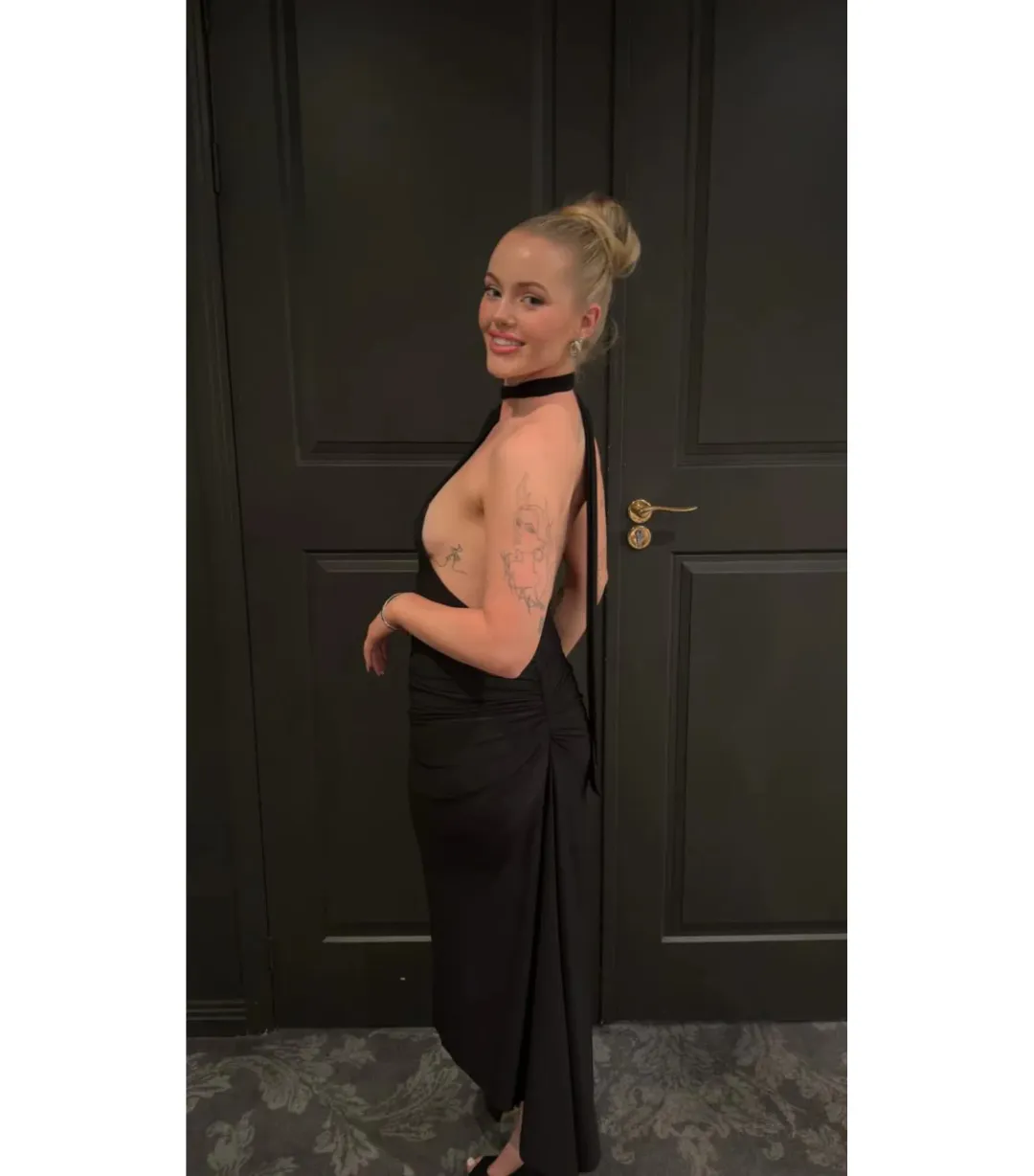 Melani The Label Constantina Dress in Black Size S / AU 8 for rent on The Volte - main image