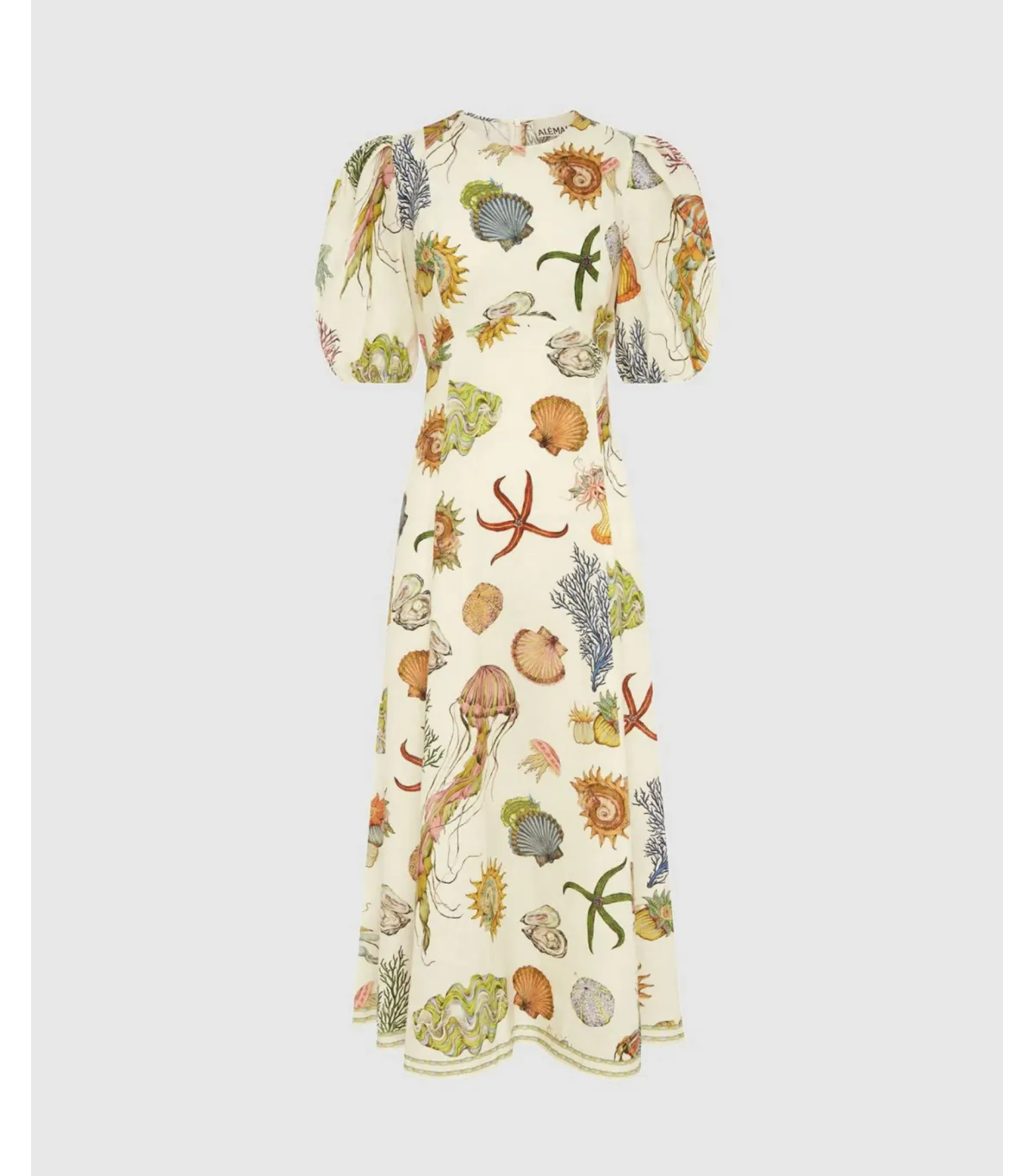 Alemais Sea Midi Dress Print Size AU 12 - Image 4