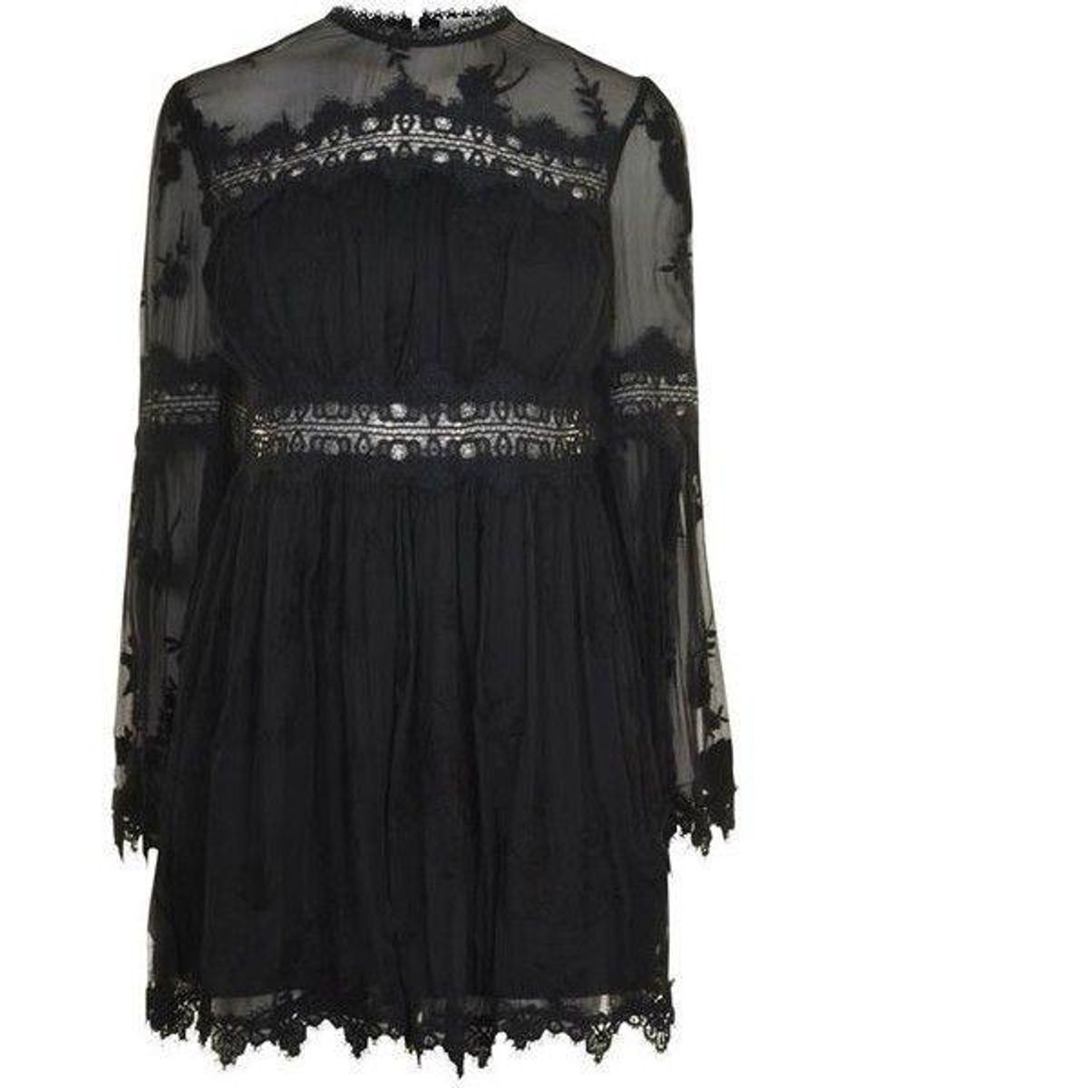Zimmermann Tropicale Antique Playsuit Black Noir Size 8 - Image 4