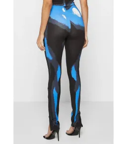 Maniere De Voir Body Print Racer Top and Pants White/Blue Size M / AU 10 for rent on The Volte - image 5
