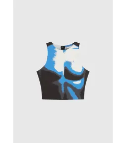 Maniere De Voir Body Print Racer Top and Pants White/Blue Size M / AU 10 for rent on The Volte - image 10
