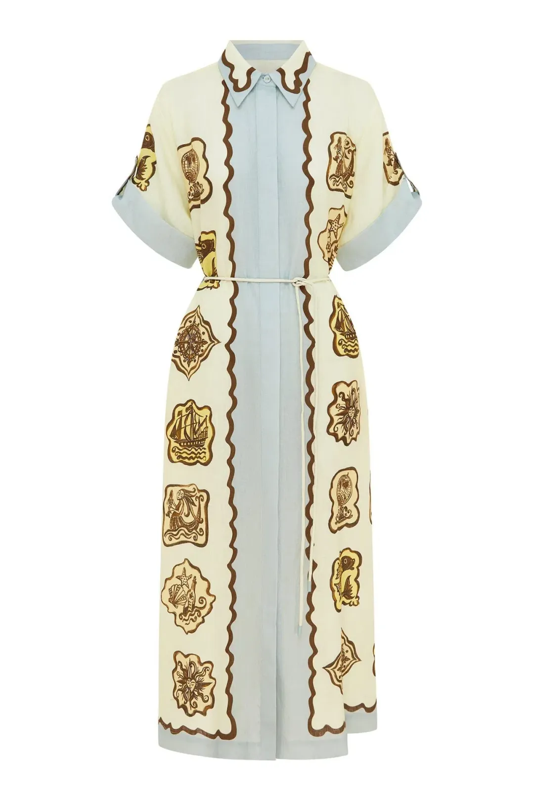 Alemais Relic Shirtdress Print Multi Size 8 for rent on The Volte - main image