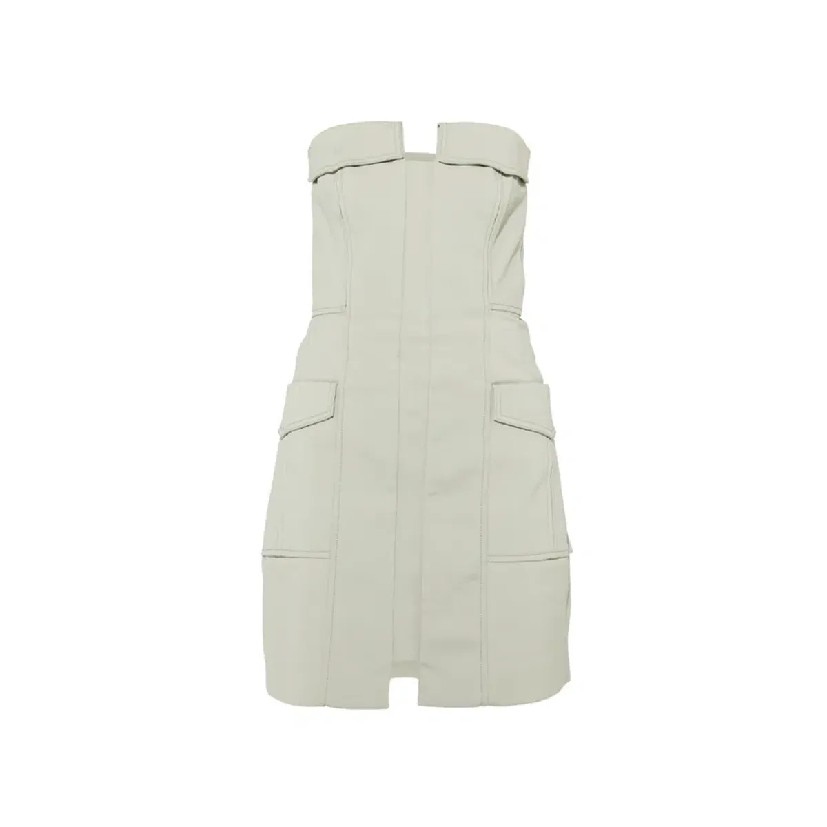 Dion Lee Pocket Bustier Mini Dress Green Size L / AU 12 - Image 2