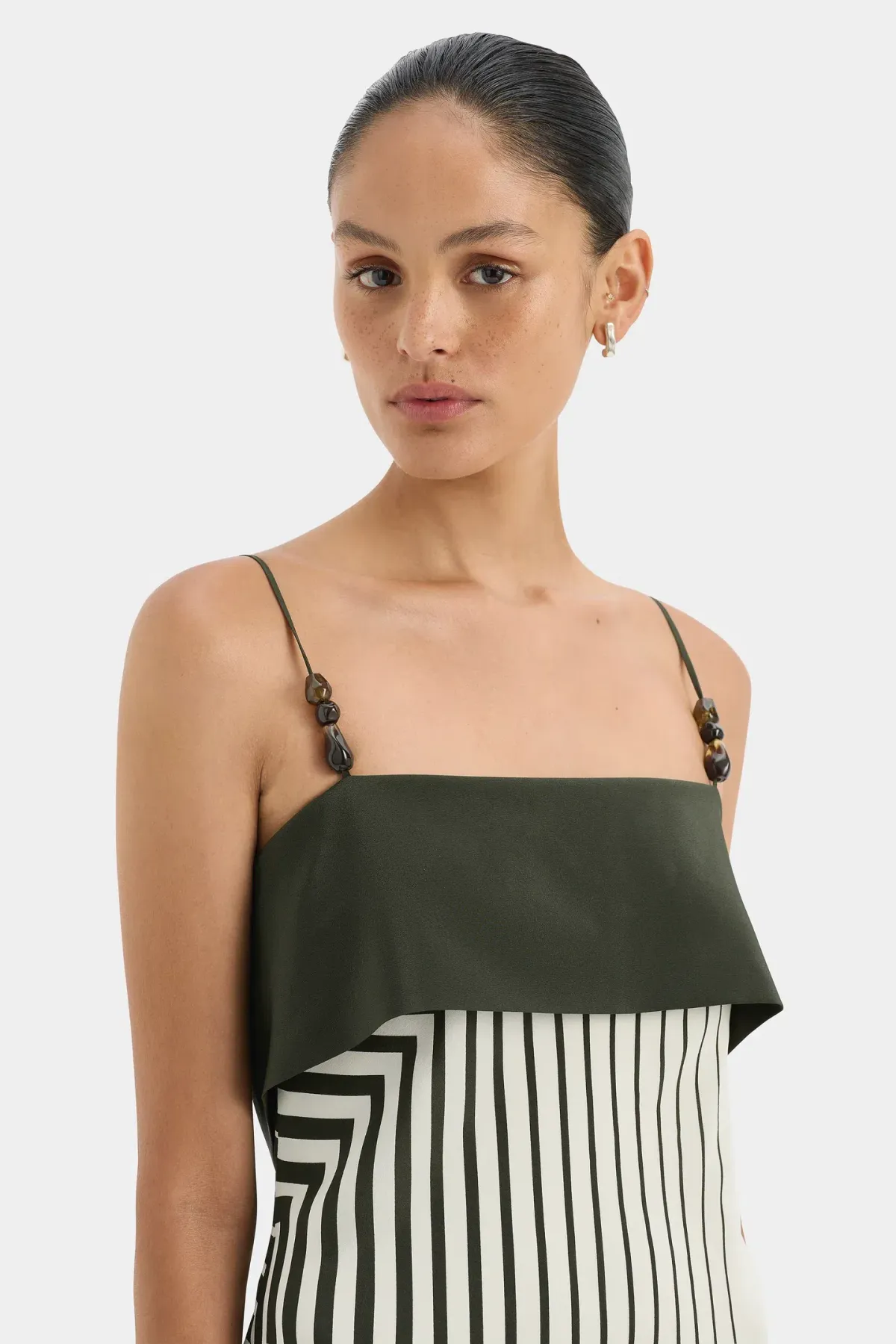 Sir The Label Leilana Slip Dress Garden Stripe Size 10 - Image 5