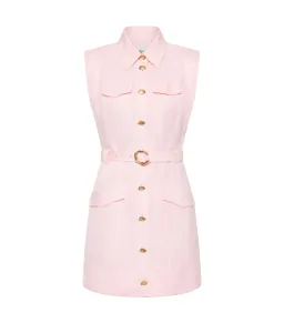 Aje Dulcet Logo Mini Dress Pastel Pink Size AU 12 for rent on The Volte - image 6