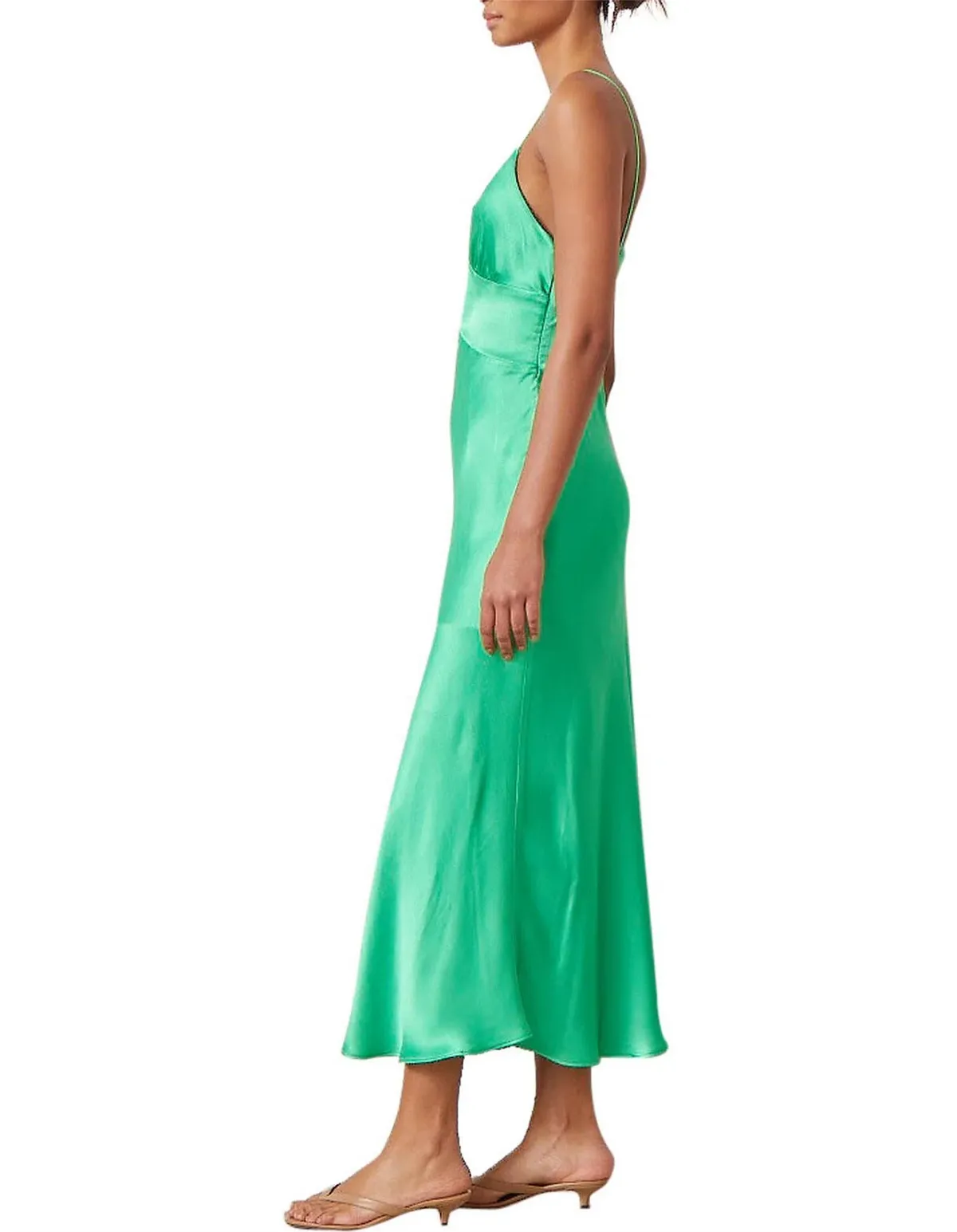 Bec & Bridge Loren Midi Dress Emerald Green Size AU 6 - Image 3