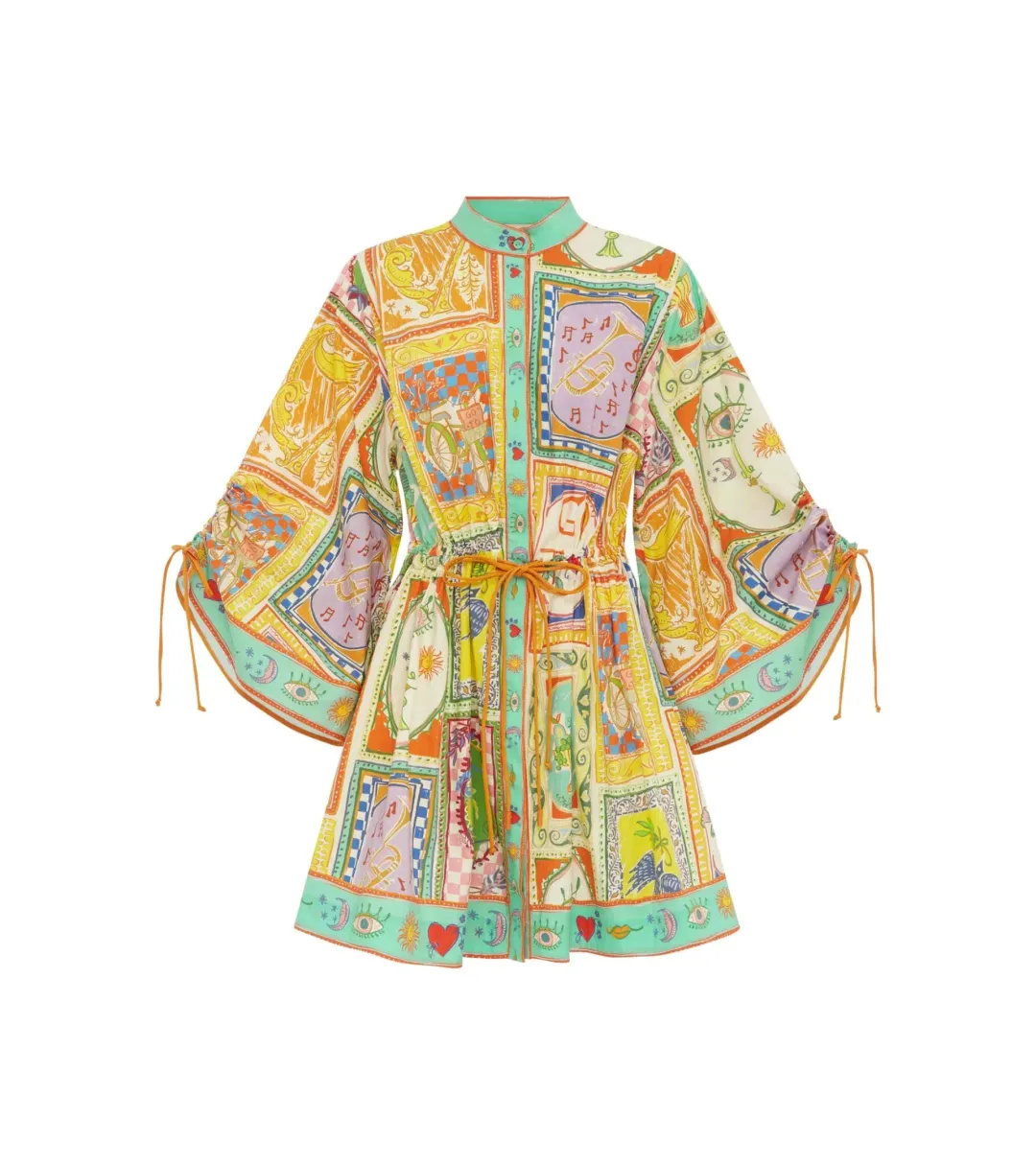 Alemais Holiday Go-to Mini Dress Multi Size AU 10 for rent on The Volte - main image