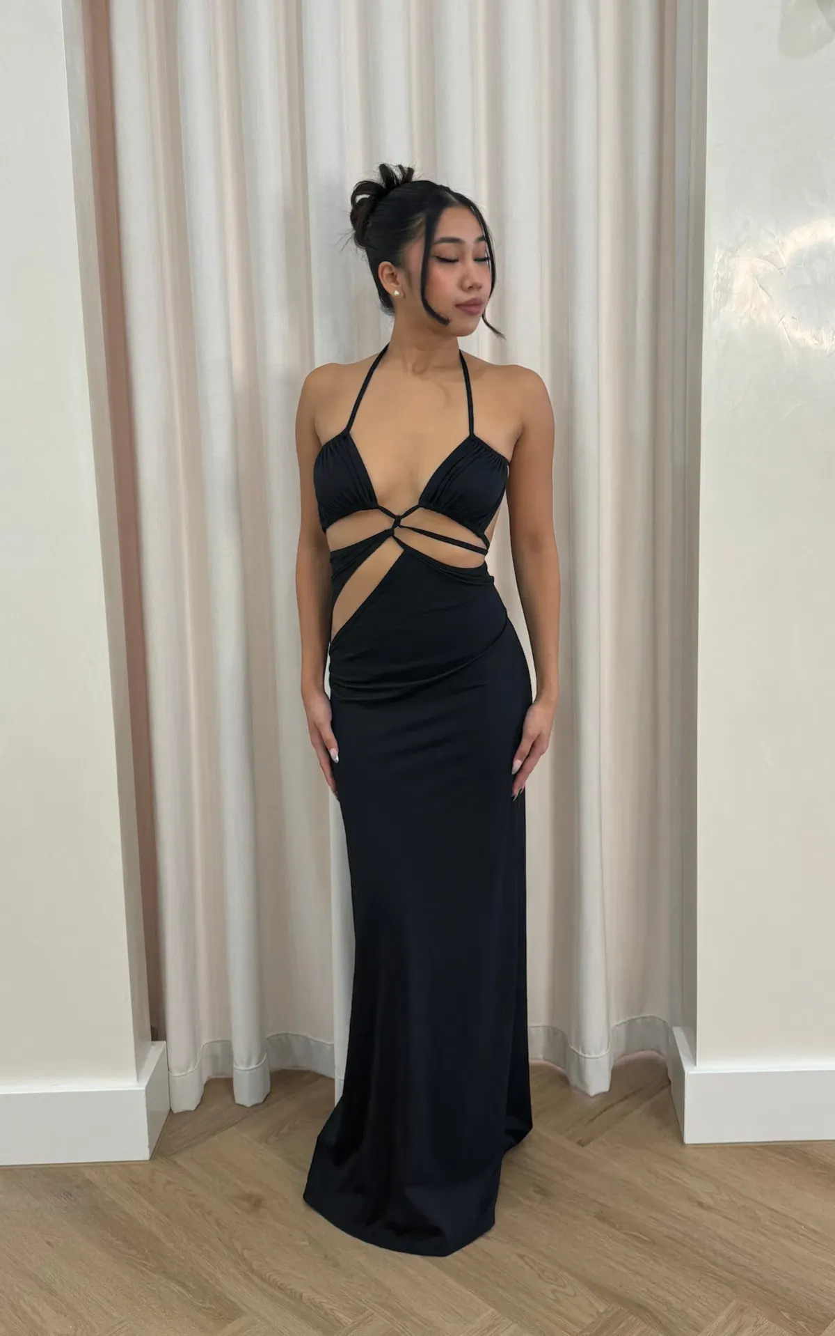 Christopher Esber Displace Lycra Dress Black Size M / AU 10 - Image 2