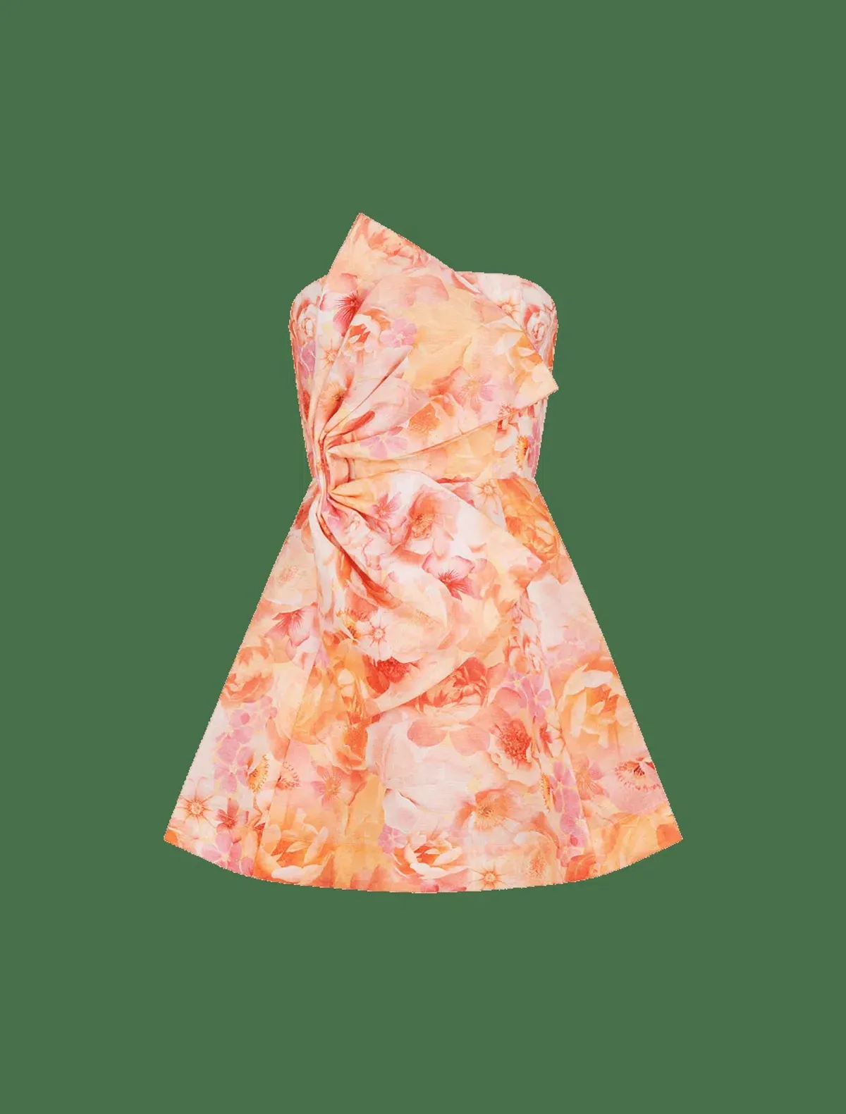 La Maison Talulah Camellia Mini Dress Rosetta Coral Print Size XS/Au 6 - Image 5