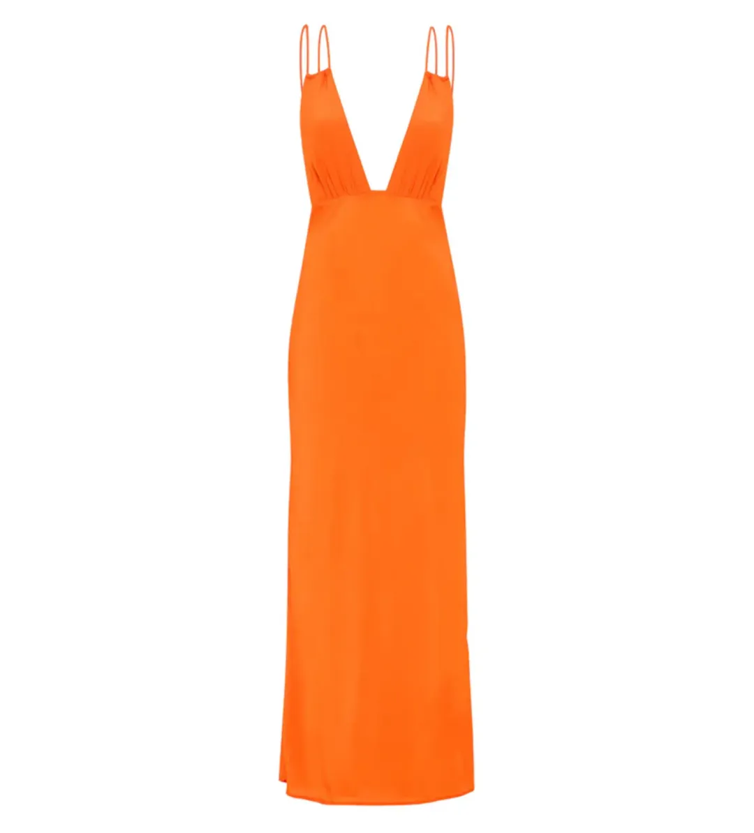 Paris Georgia Bernie Slip Dress Vivid Orange Size S/Au 8 for rent on The Volte - main image
