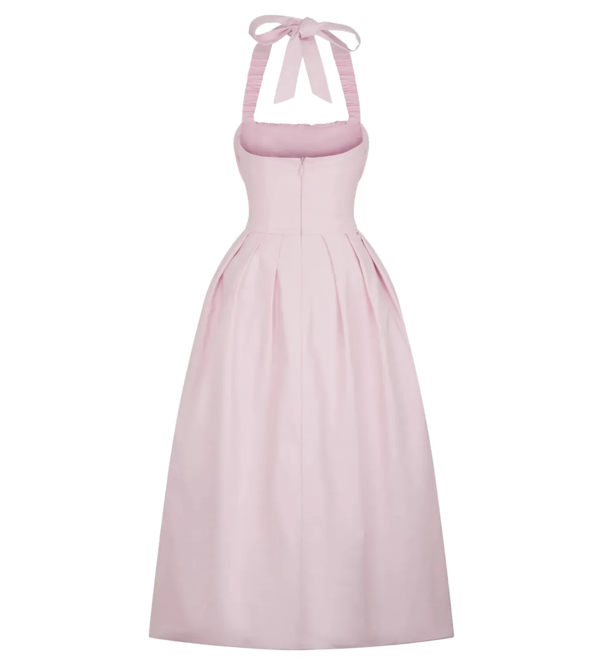 Meshki Candy Halter Midi Dress Ballet Pink AU 8 - Image 5