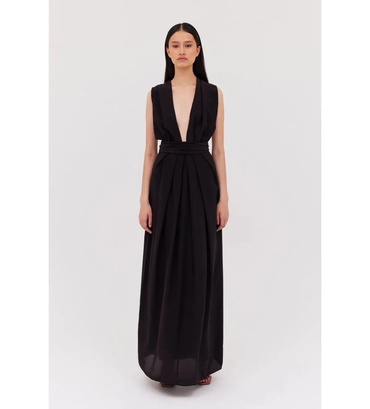 Bianca Spender Silk Cdc Ascendent Gown Black AU 8 - Image 1